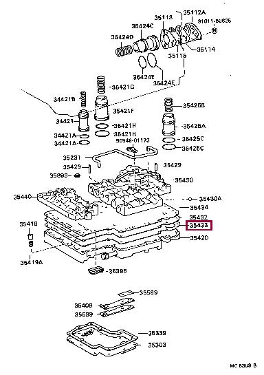 3543336010 Toyota Прокладка профилированная