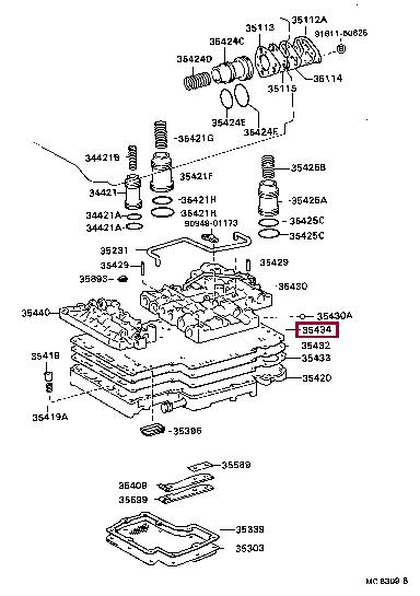 3543436010 Toyota Прокладка профилированная