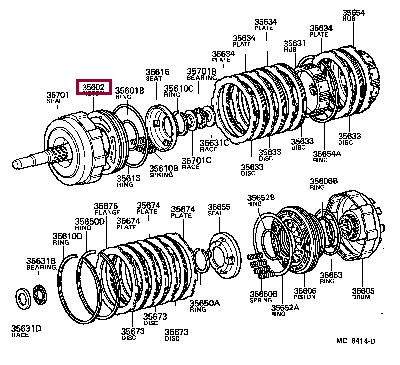 3560230050 Toyota Поршень