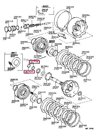 3571232010 Toyota Кольцо резиновое