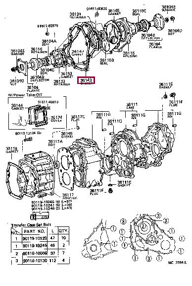 3614335010 Toyota Прокладка профилированная