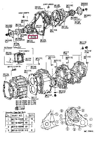 3615335010 Toyota Прокладка профилированная