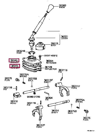 3634535010 Toyota Прокладка профільована