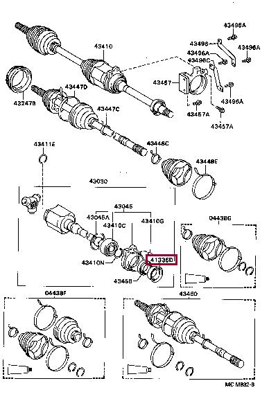 4133605020 Toyota Сальник