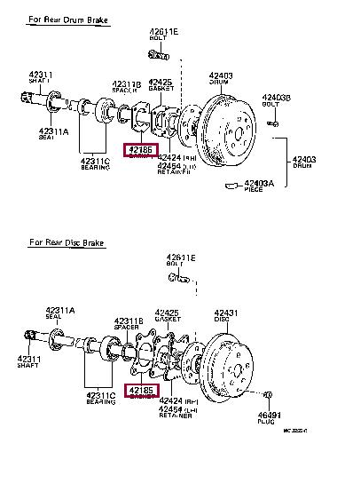 4218530090 Toyota Прокладка профилированная