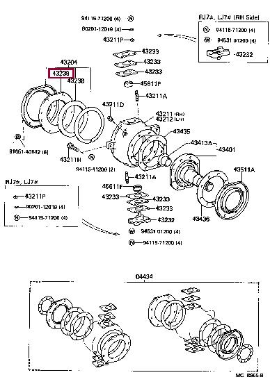 4323960020 Toyota Сальник