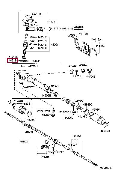 Toyota 44218-12020 Прокладка клапана рециркуляции отработанных газов 4421812020: Отличная цена - Купить в Украине на EXIST.UA! 4421812020 Toyota Прокладка клапана рециркуляции отработанных газов