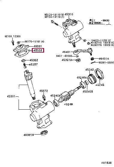 4533226010 Toyota Прокладка профільована