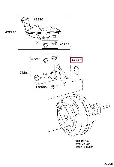 472750H010 Toyota Кольцо уплотнительное