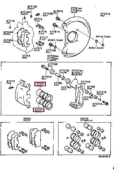 4773136010 Toyota Поршень