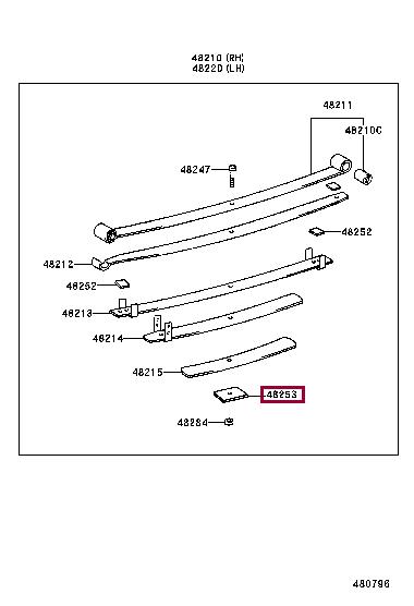 4825526620 Toyota Прокладка