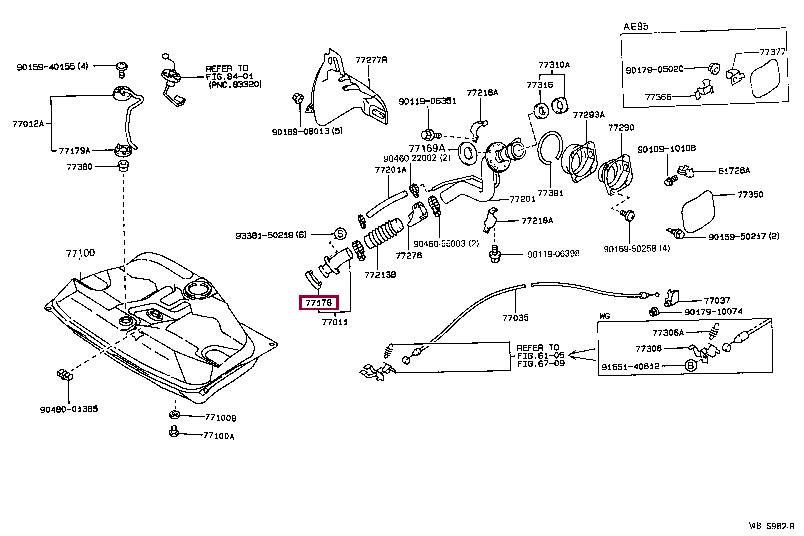 7717820010 Toyota Прокладка профилированная