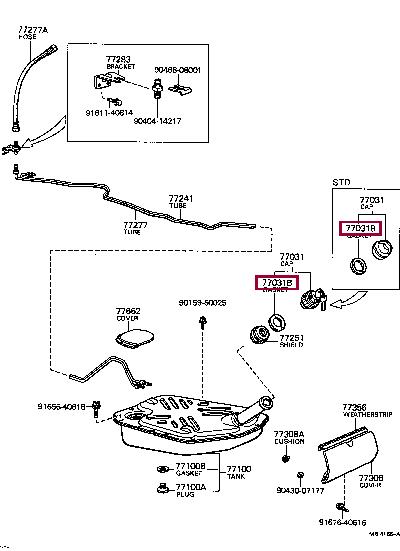 7731620010 Toyota Прокладка профилированная