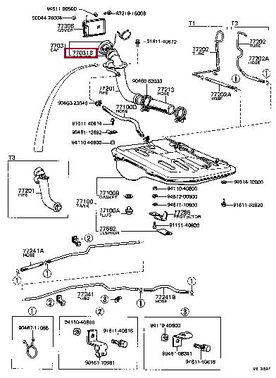 7731627010 Toyota Прокладка профилированная