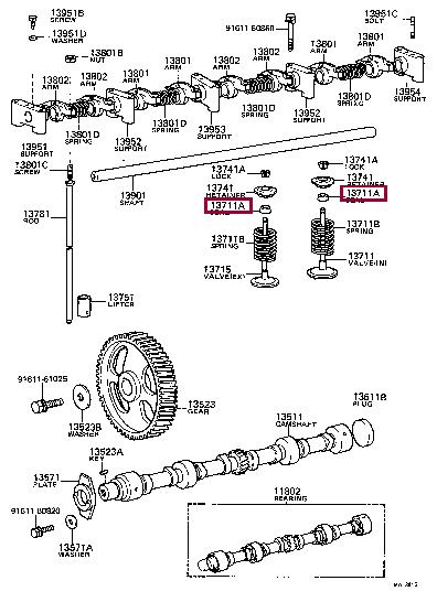 9091302028 Toyota Сальник клапана