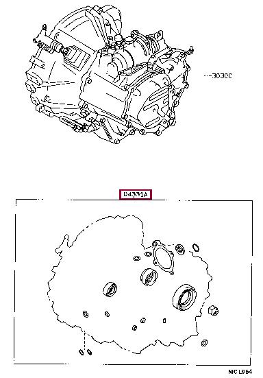 0433112092 Toyota Уплотнения тормоза АКПП, комплект