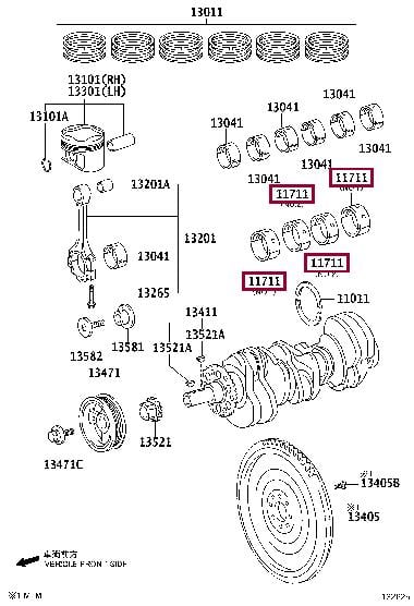 1107131060B2 Toyota Вкладыши