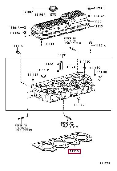 1111558070 Toyota Прокладка ГБЦ