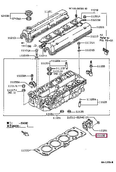 1118216020 Toyota Прокладка профилированная