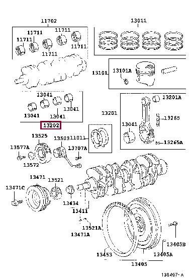 1320458050 Toyota Вкладыши
