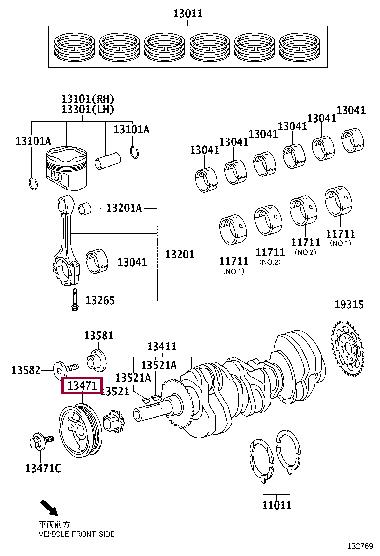 1347031060 Toyota Шкив