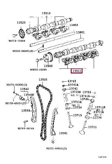 Купить Toyota 13501-29025 по низкой цене в Украине!