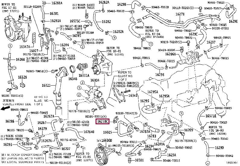 162580E010 Toyota Прокладка