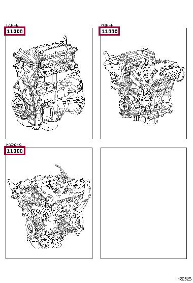 190000P540 Toyota Двигун в зборі