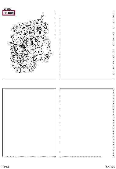 1900028D01 Toyota Блок циліндрів