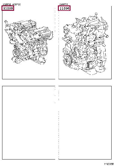 1900036540 Toyota Блок циліндрів