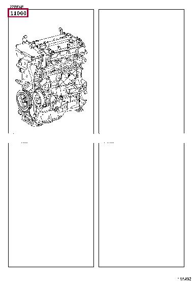 1900037731 Toyota Блок циліндрів