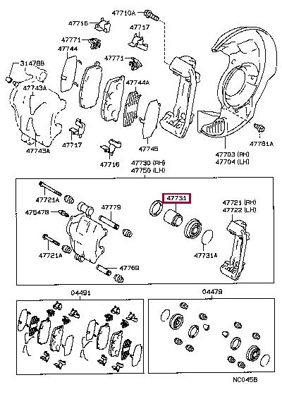 4773120100 Toyota Поршень