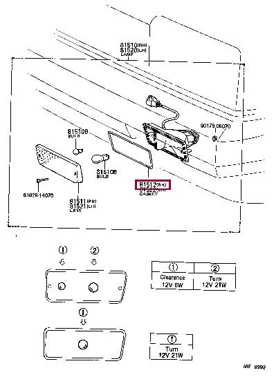 8151214150 Toyota Прокладка профилированная