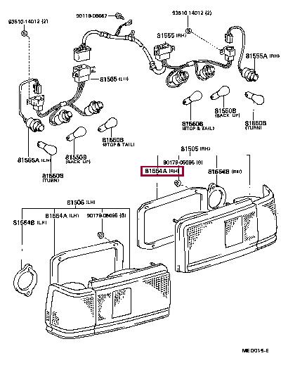 815541A180 Toyota Прокладка профилированная