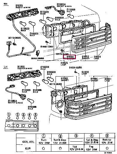 8155430450 Toyota Прокладка профилированная
