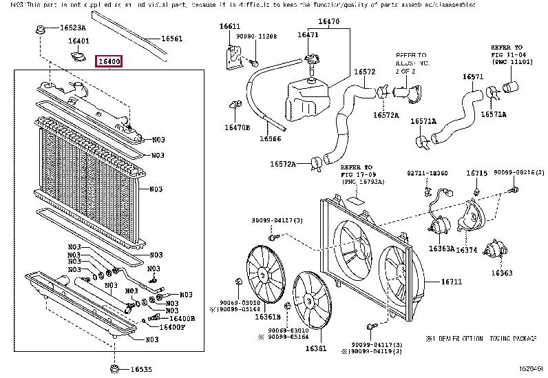 Toyota 16400-0H240 Радиатор охлаждения двигателя 164000H240: Отличная цена - Купить в Украине на EXIST.UA! 164000H240 Toyota Радиатор охлаждения двигателя