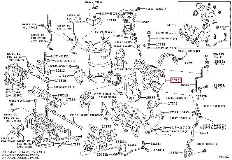 172010R062 Toyota Турбокомпрессор