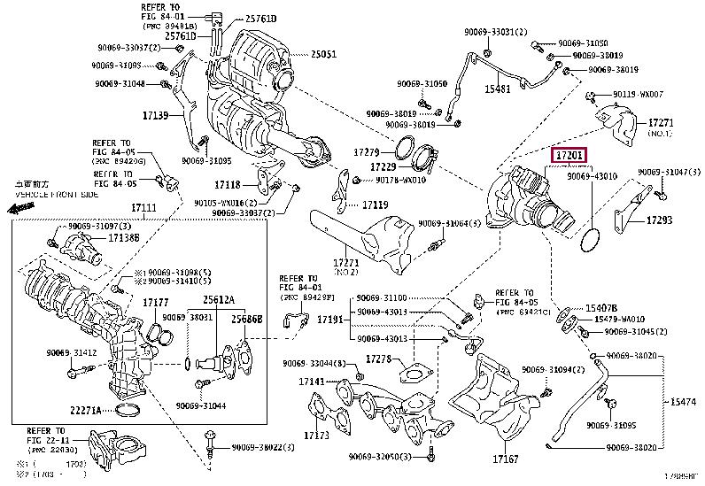 17201YV020 Toyota Турбокомпрессор