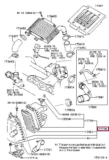 1770033170 Toyota Корпус повітряного фільтру