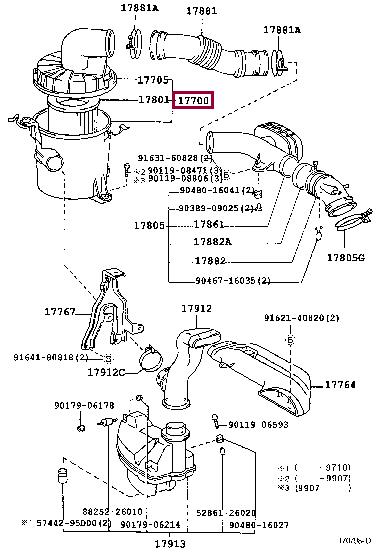 1770075110 Toyota Корпус повітряного фільтру