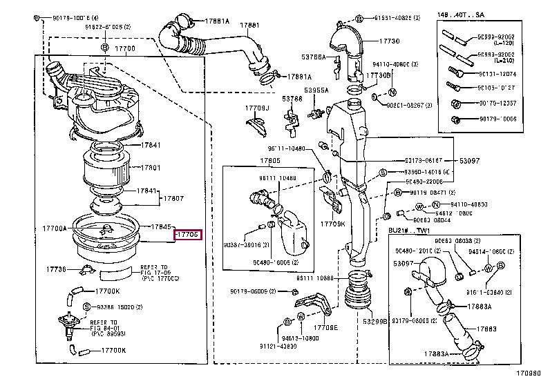 1770558330 Toyota Корпус повітряного фільтру