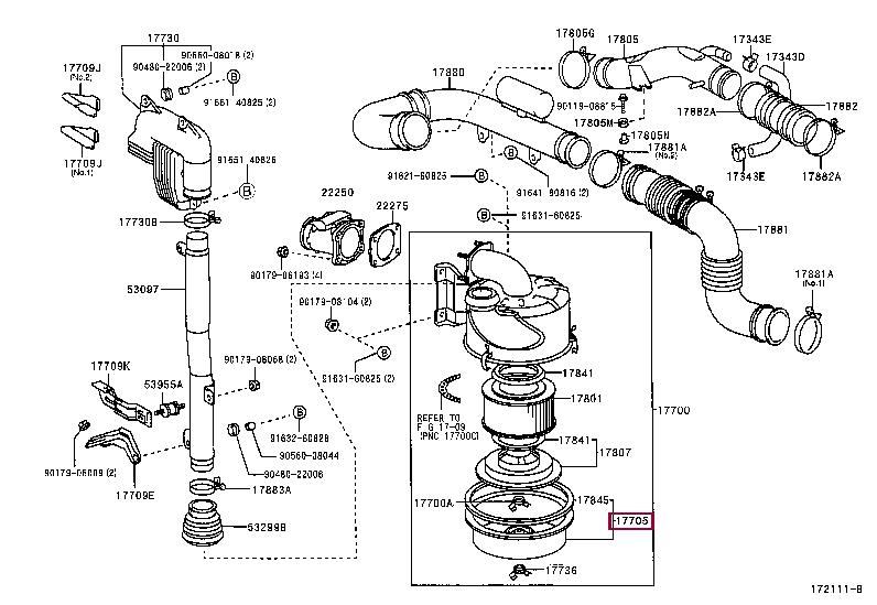1770558340 Toyota Корпус повітряного фільтру