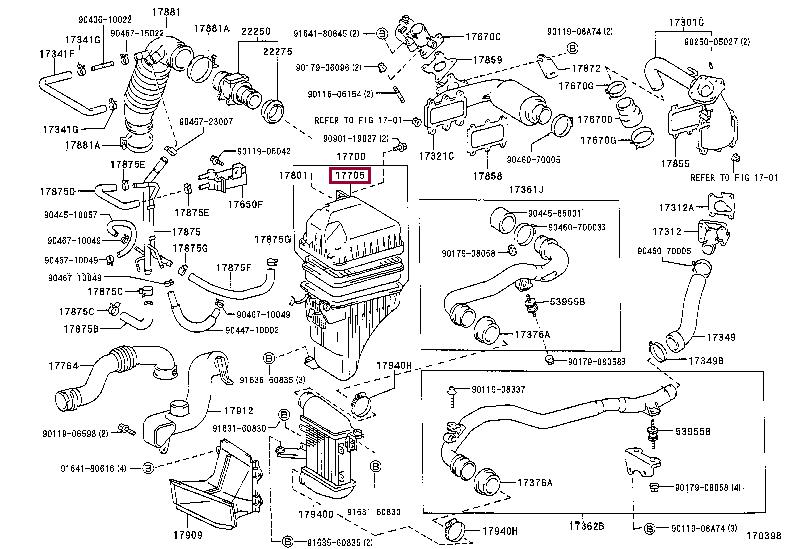 1770576040 Toyota Корпус повітряного фільтру