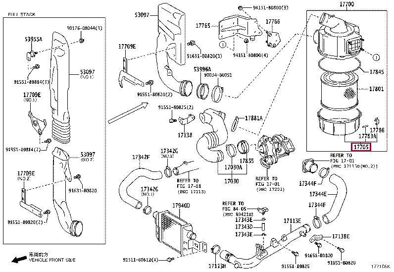 1770578091 Toyota Корпус воздушного фильтра