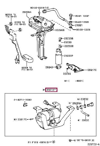 2321066040 Toyota Насос топливный