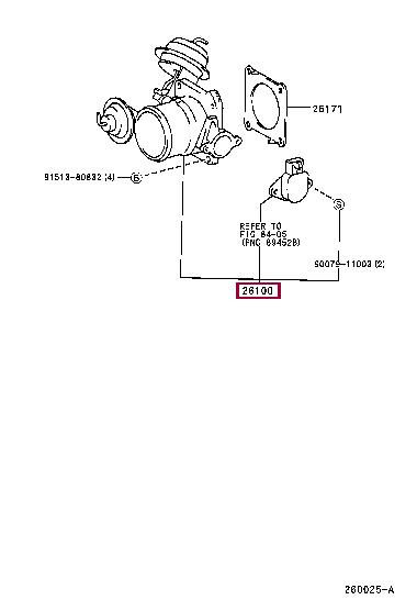 2610064040 Toyota Заслонка дроссельная