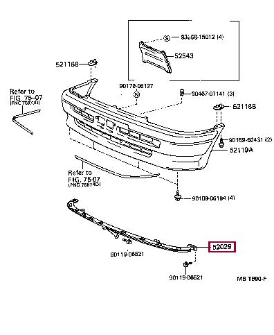 5202910010 Toyota Подпорка