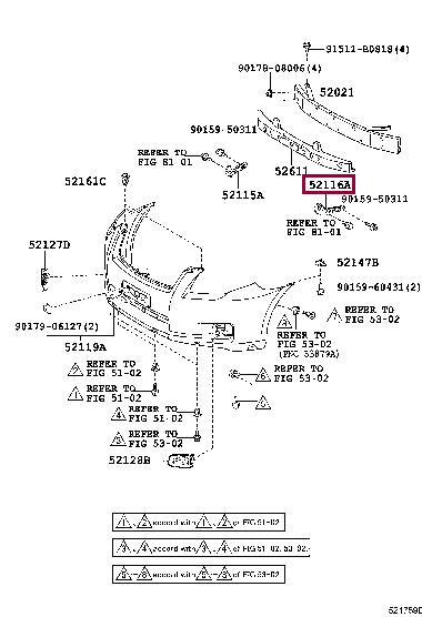 5211612400 Toyota Кронштейн бамперу