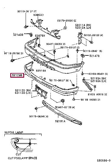 5212912901 Toyota Спойлер