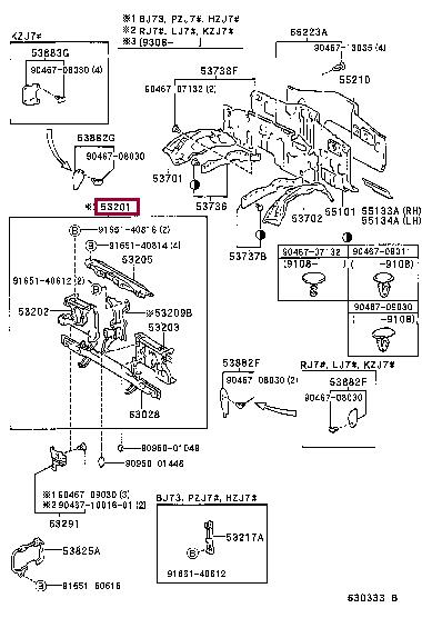 5321060131 Toyota Панель передняя
